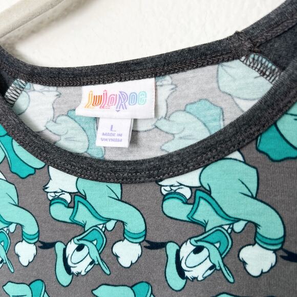 [Lularoe] Disney Donald Duck Randy Raglan Sleeve Crew Neck T-Shirt Size Large L - Picture 11 of 11